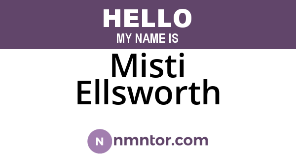 Misti Ellsworth
