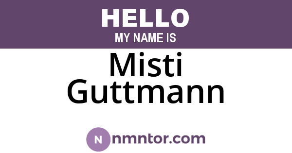 Misti Guttmann