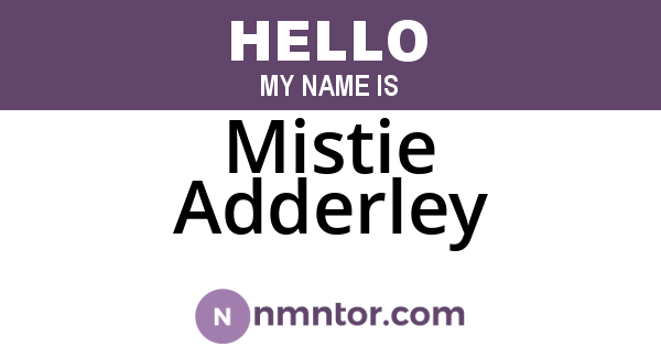 Mistie Adderley