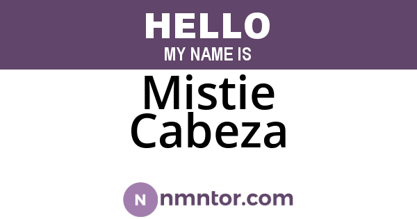 Mistie Cabeza