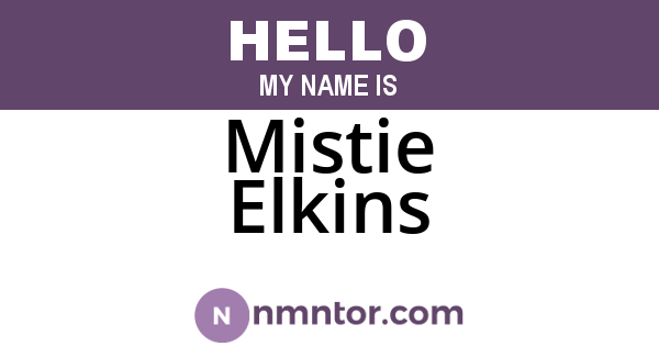 Mistie Elkins