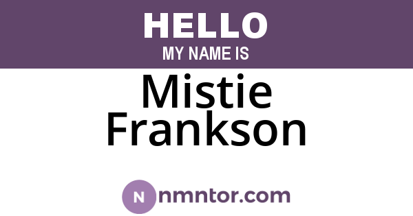 Mistie Frankson