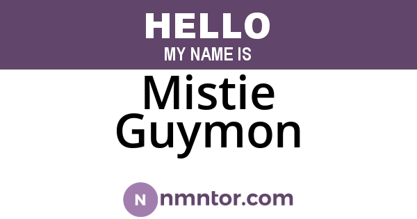 Mistie Guymon