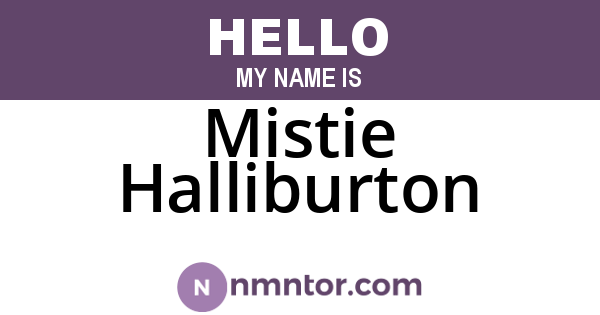 Mistie Halliburton