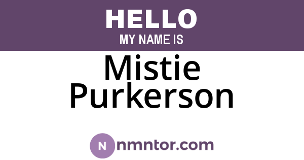 Mistie Purkerson