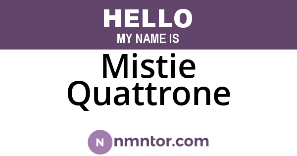 Mistie Quattrone