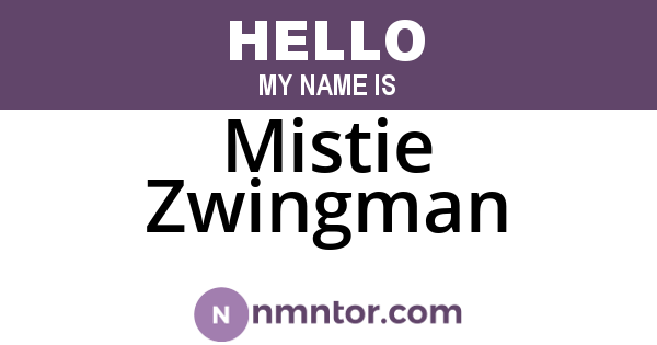 Mistie Zwingman