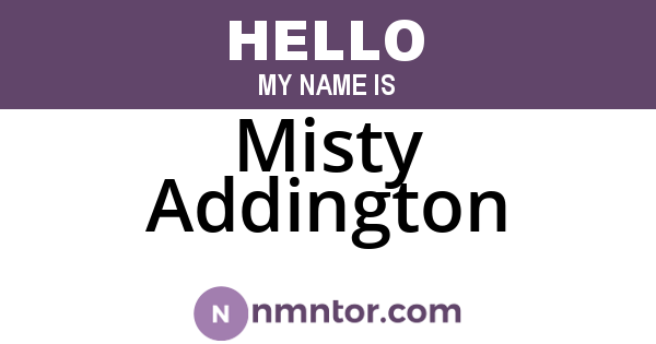 Misty Addington
