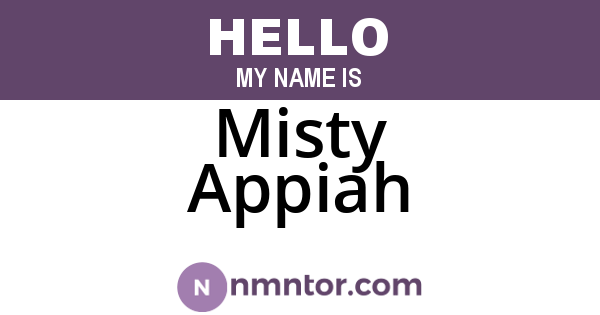 Misty Appiah