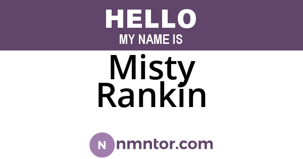 Misty Rankin