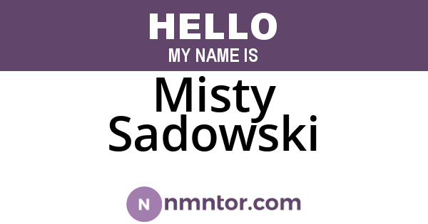 Misty Sadowski