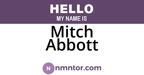 Mitch Abbott