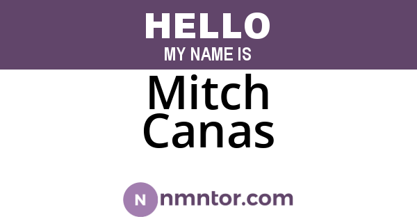 Mitch Canas