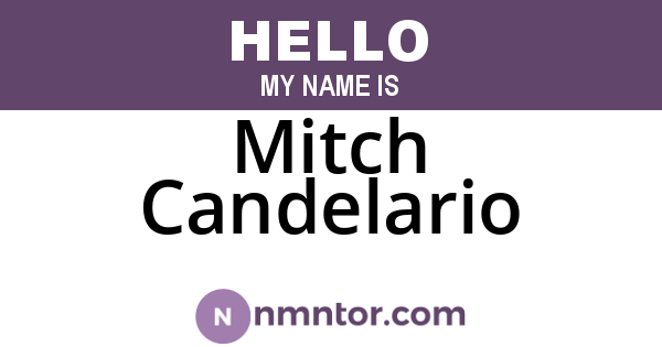 Mitch Candelario