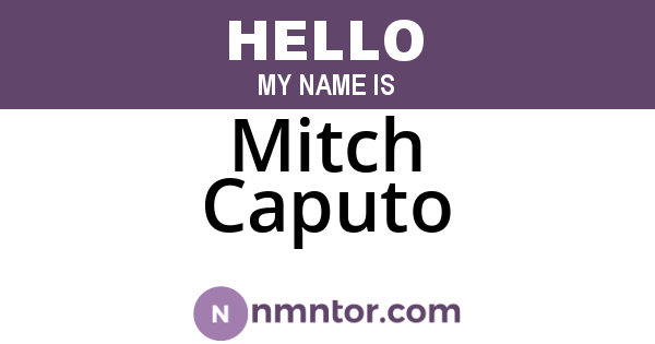 Mitch Caputo