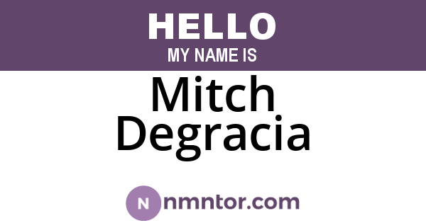 Mitch Degracia