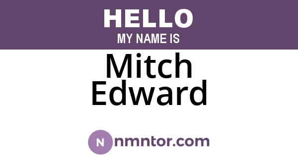 Mitch Edward