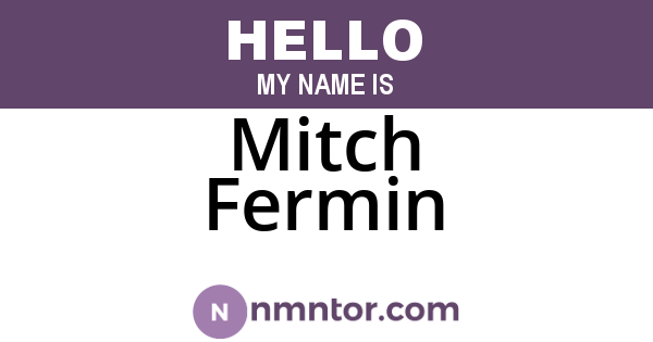 Mitch Fermin