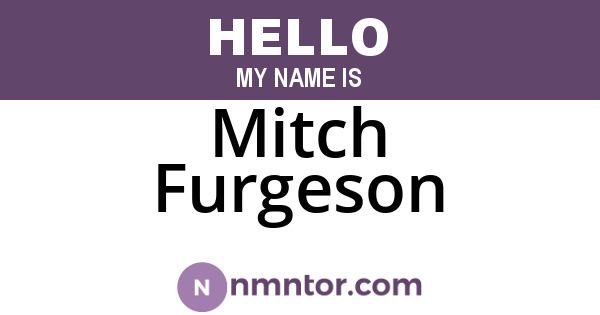 Mitch Furgeson