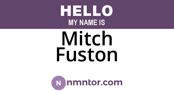 Mitch Fuston