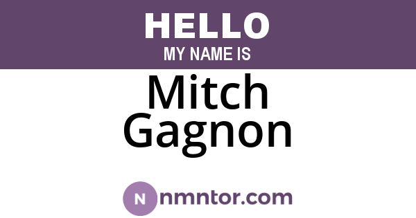 Mitch Gagnon