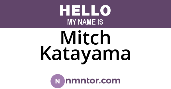 Mitch Katayama
