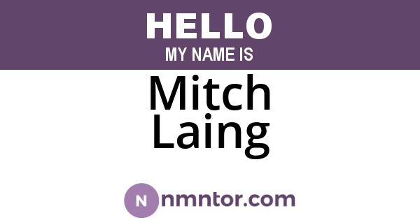 Mitch Laing