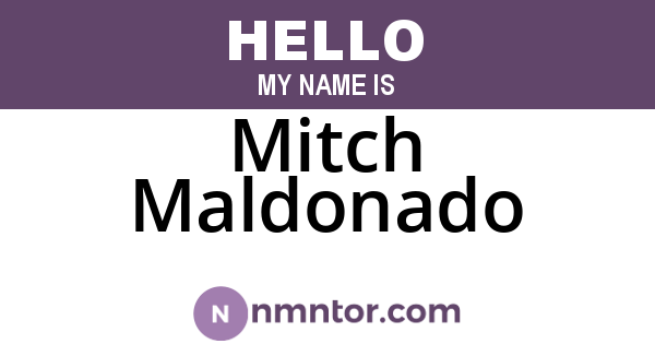 Mitch Maldonado