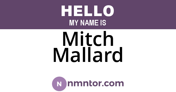 Mitch Mallard