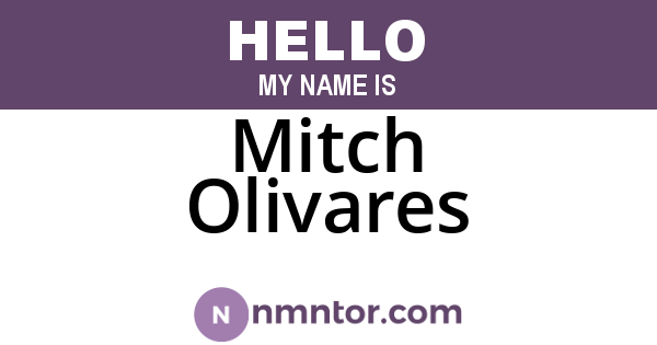 Mitch Olivares