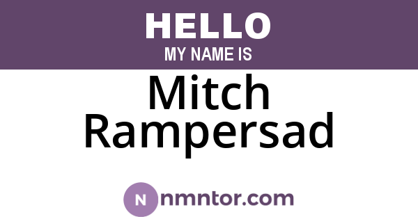 Mitch Rampersad