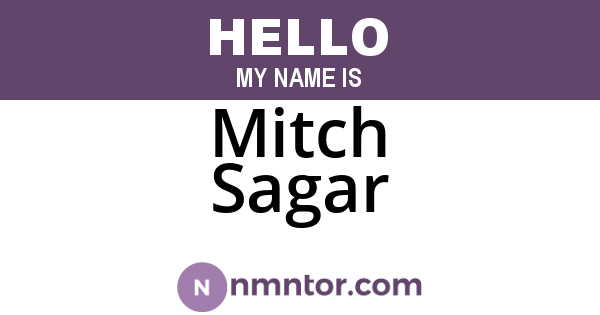 Mitch Sagar