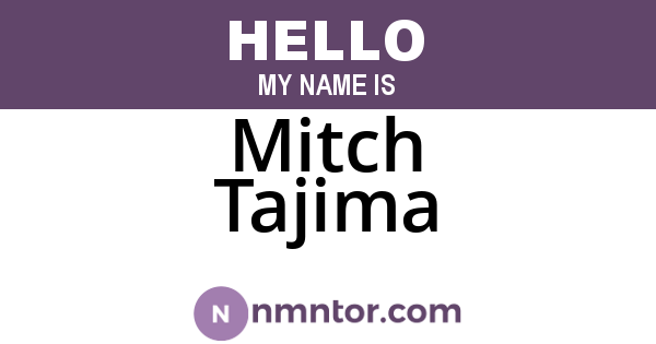 Mitch Tajima