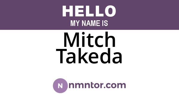 Mitch Takeda