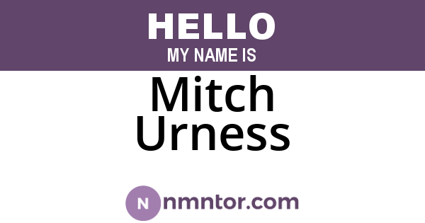Mitch Urness