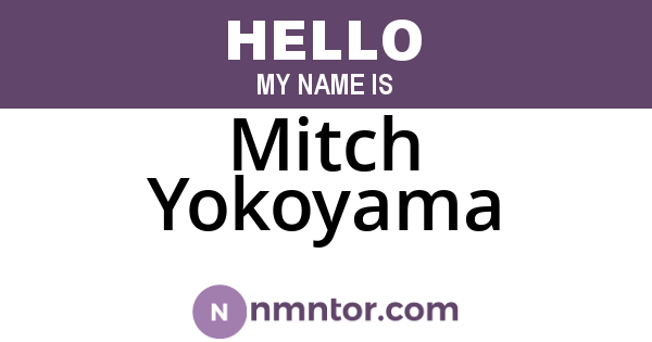 Mitch Yokoyama