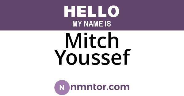 Mitch Youssef