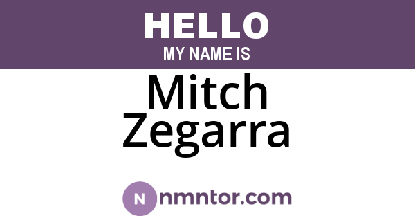 Mitch Zegarra