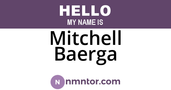 Mitchell Baerga