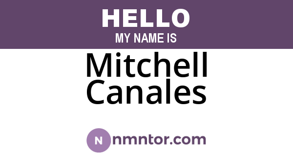 Mitchell Canales