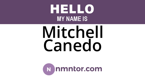 Mitchell Canedo