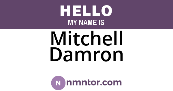 Mitchell Damron