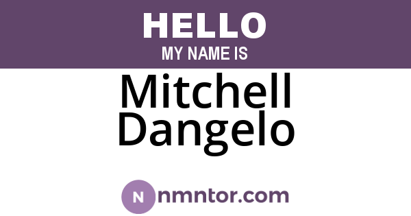 Mitchell Dangelo