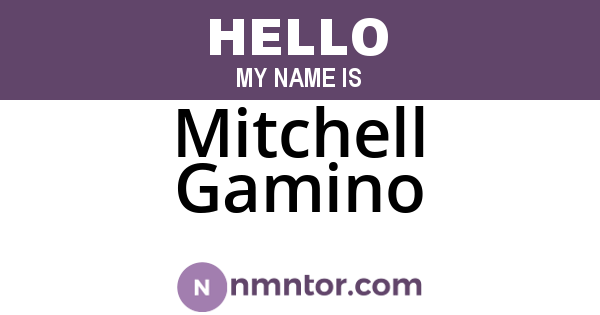Mitchell Gamino