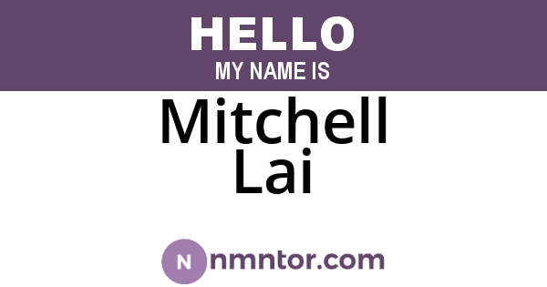 Mitchell Lai