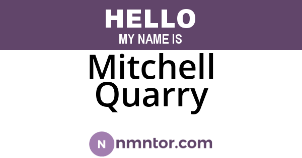 Mitchell Quarry