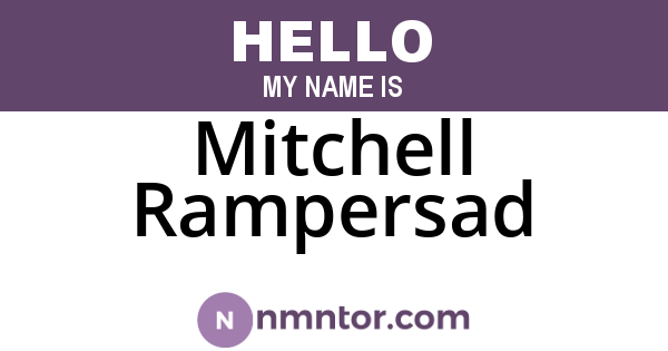 Mitchell Rampersad