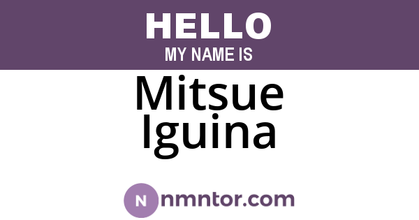 Mitsue Iguina
