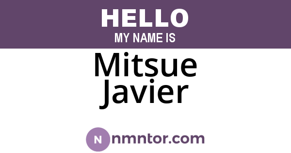 Mitsue Javier