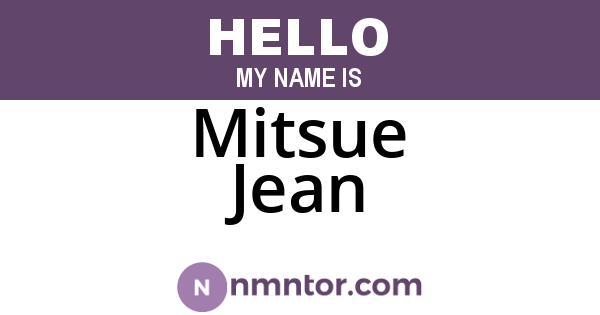 Mitsue Jean
